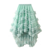 Elegant Elastic Waist Fee Mesh Skirt