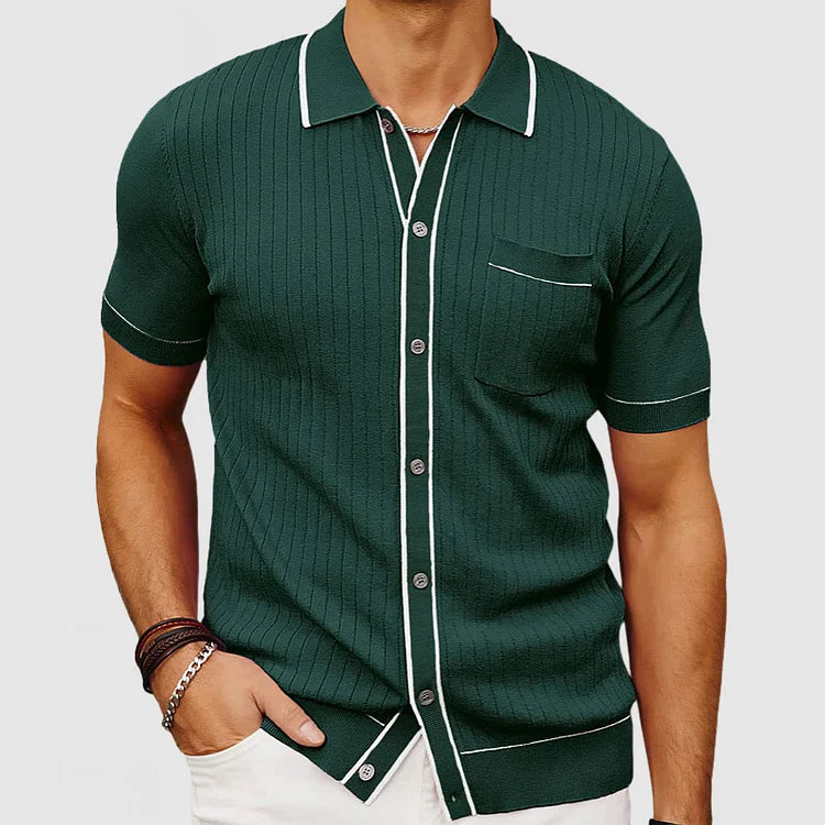 Classic casual knit shirt for men