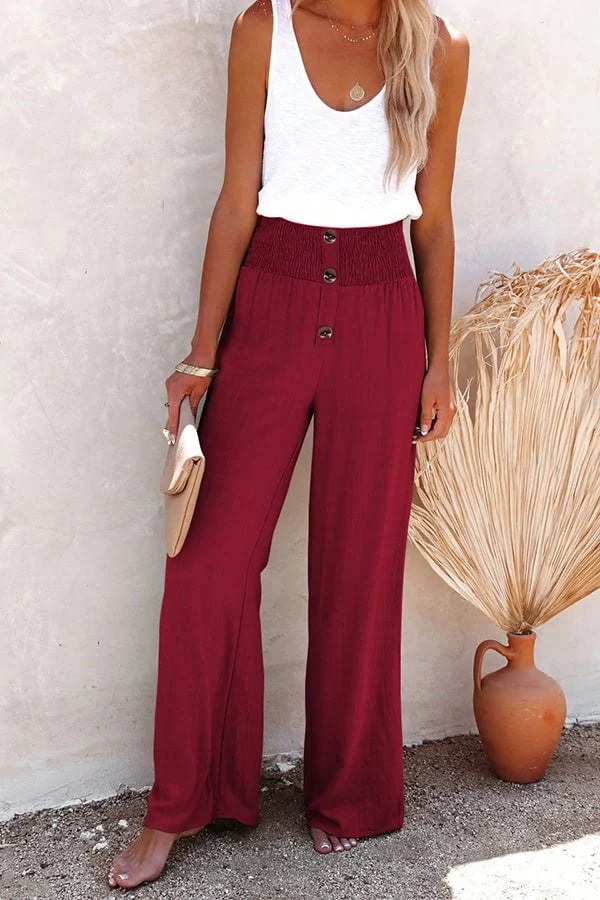 Comfortable linen trousers for women