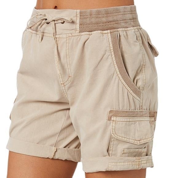 Casual women's shorts with high waist