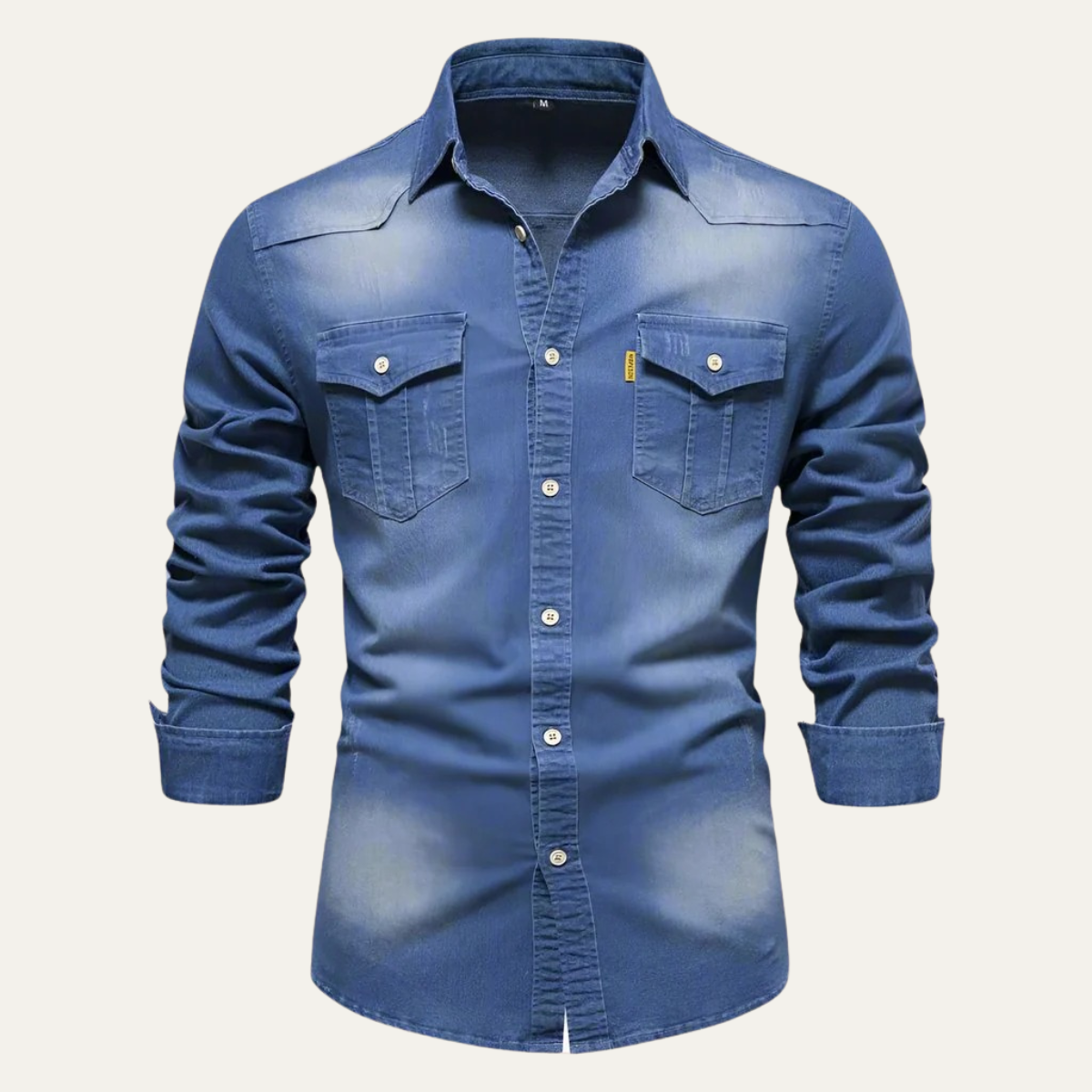 Men's - Denim Shirt - Classic Style - Durable Fabric - Casual Wardrobe Essential
