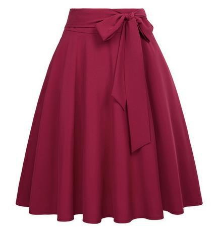 Ladies bust pleated skirt