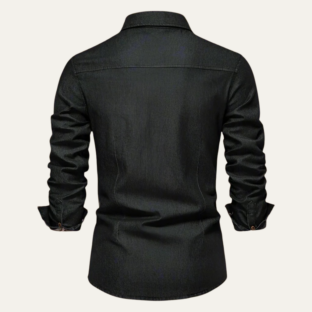 Men's - Denim Shirt - Classic Style - Durable Fabric - Casual Wardrobe Essential