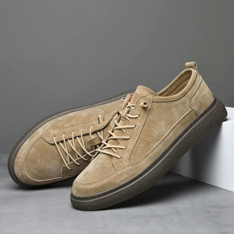 Men's - Suede Sneakers - Stylish & Comfortable - Casual Footwear