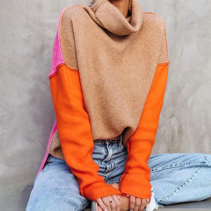 Stunning colour block jumper