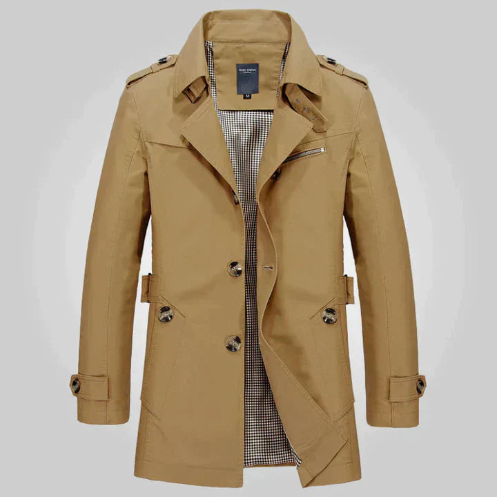 Elegant Trench Coat For Men