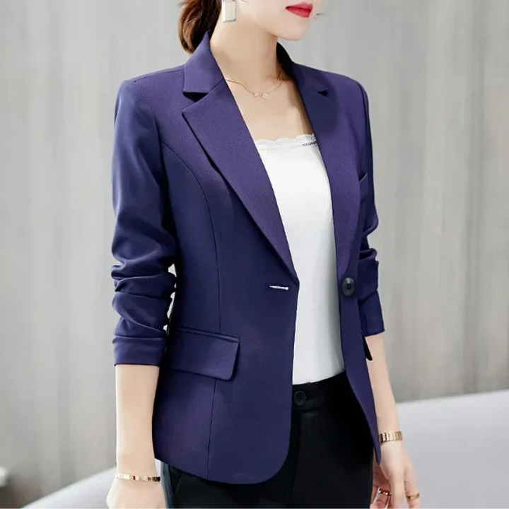 Elegant women's blazer with ankle button fastening