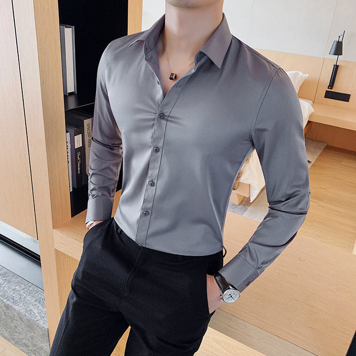 Men's business shirt slim fit Kent collar