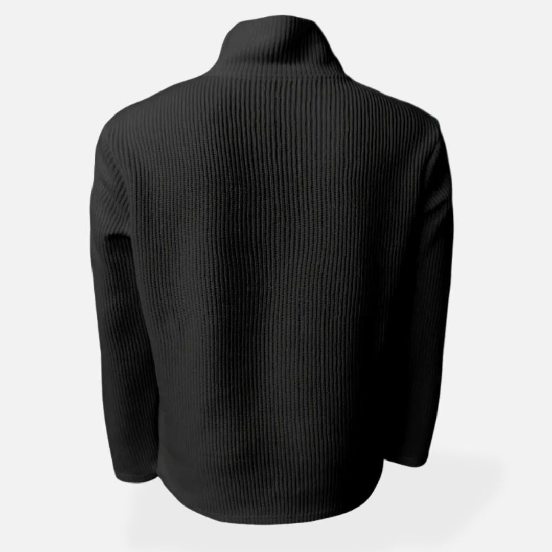 Men's - Knitted Half Zip Sweater - Soft & Cosy - Casual Layering Essential - Perfect for Any Occasion