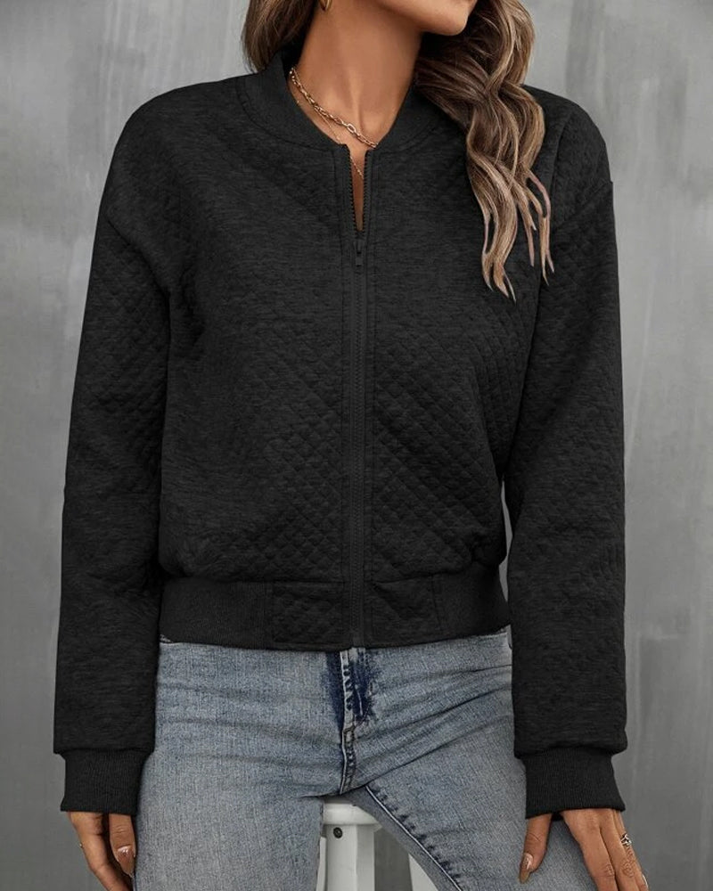 Women's - Elegant Transition Jacket - Long Sleeve - Stylish & Versatile Outerwear