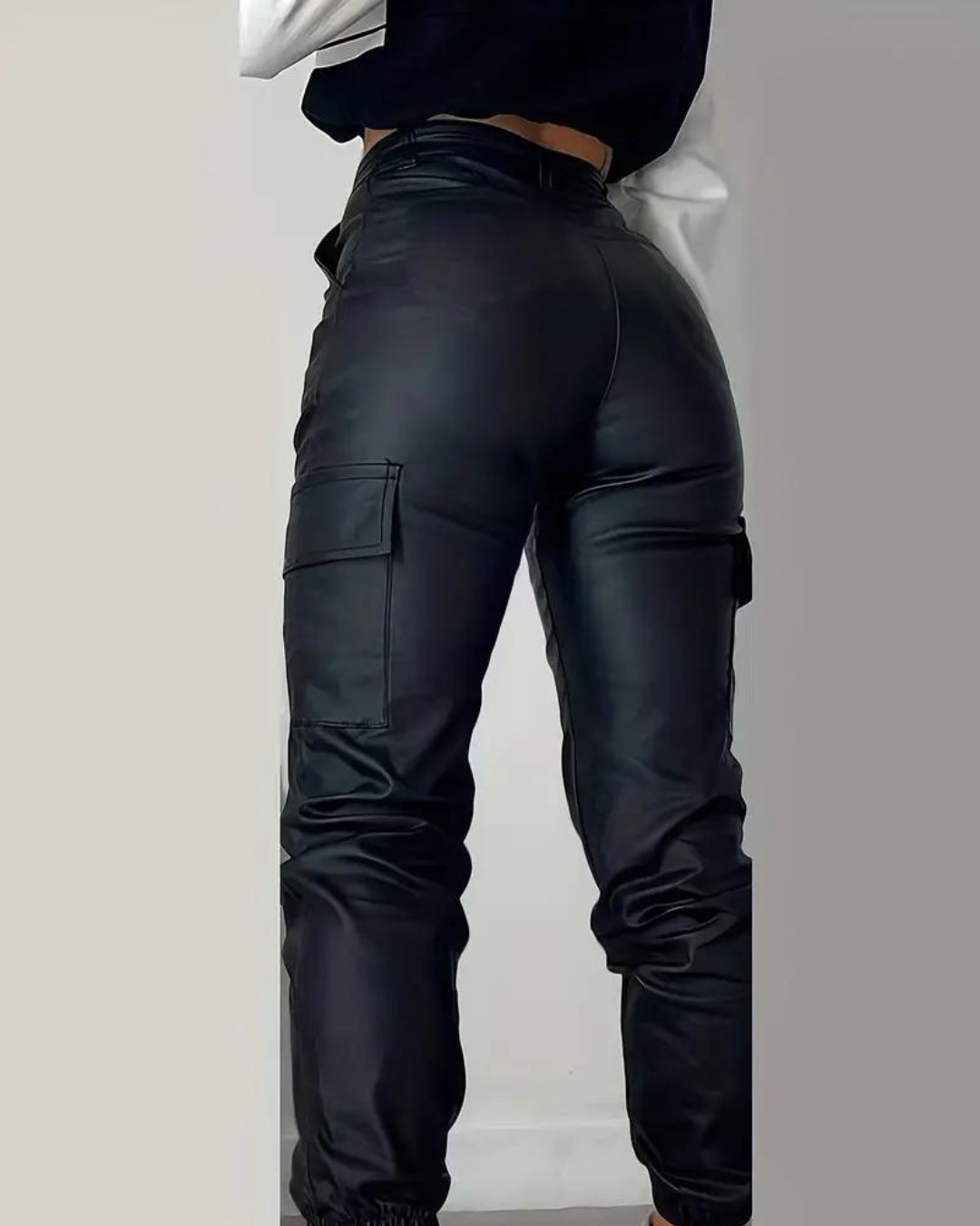 Lizzy™️ | Cargo leather trousers