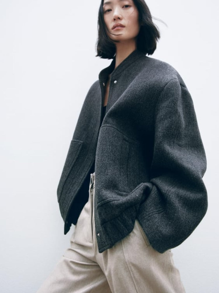 Anabel™ | Faux fur fleece autumn jacket