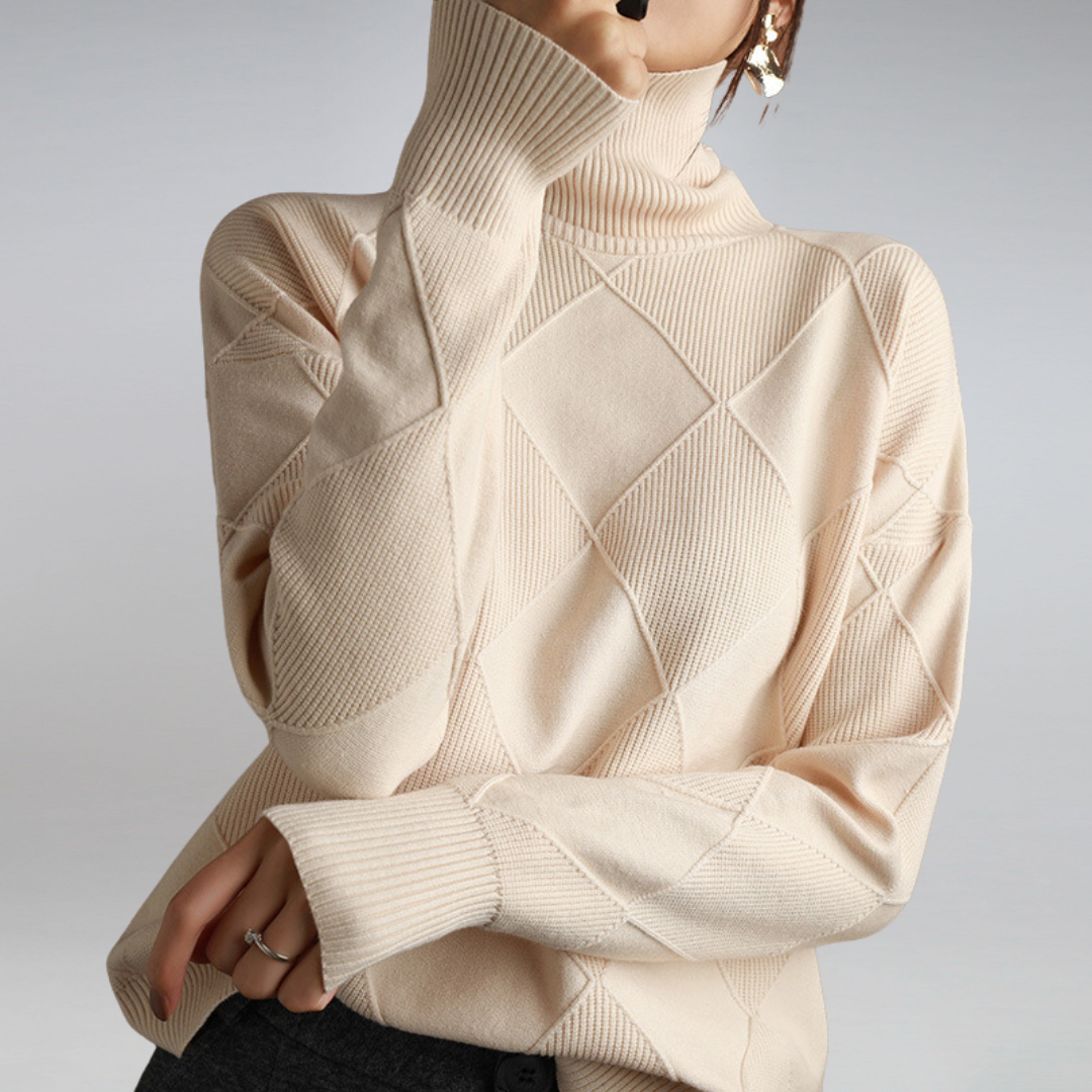 Women's - Turtleneck Sweater - Cashmere - Luxurious Warmth & Timeless Style