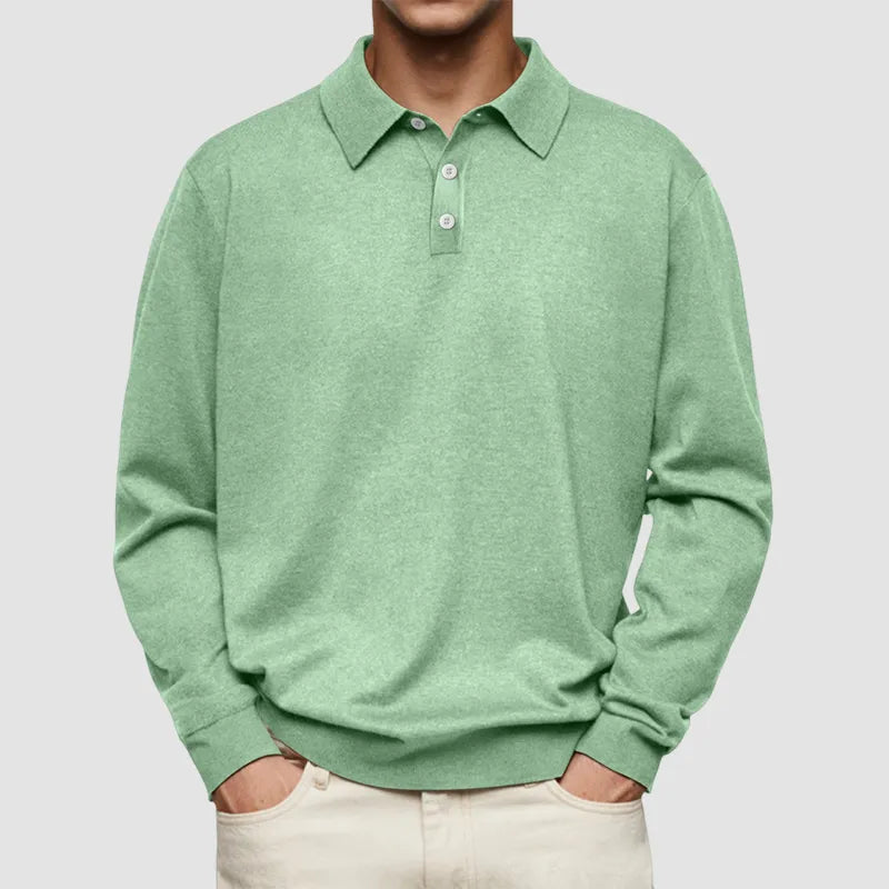 Men's - Polo Shirt - Soft Cotton Blend - Solid Colour - Versatile Casual Style for Every Occasion