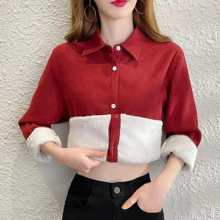 Fleece Elegance blouse