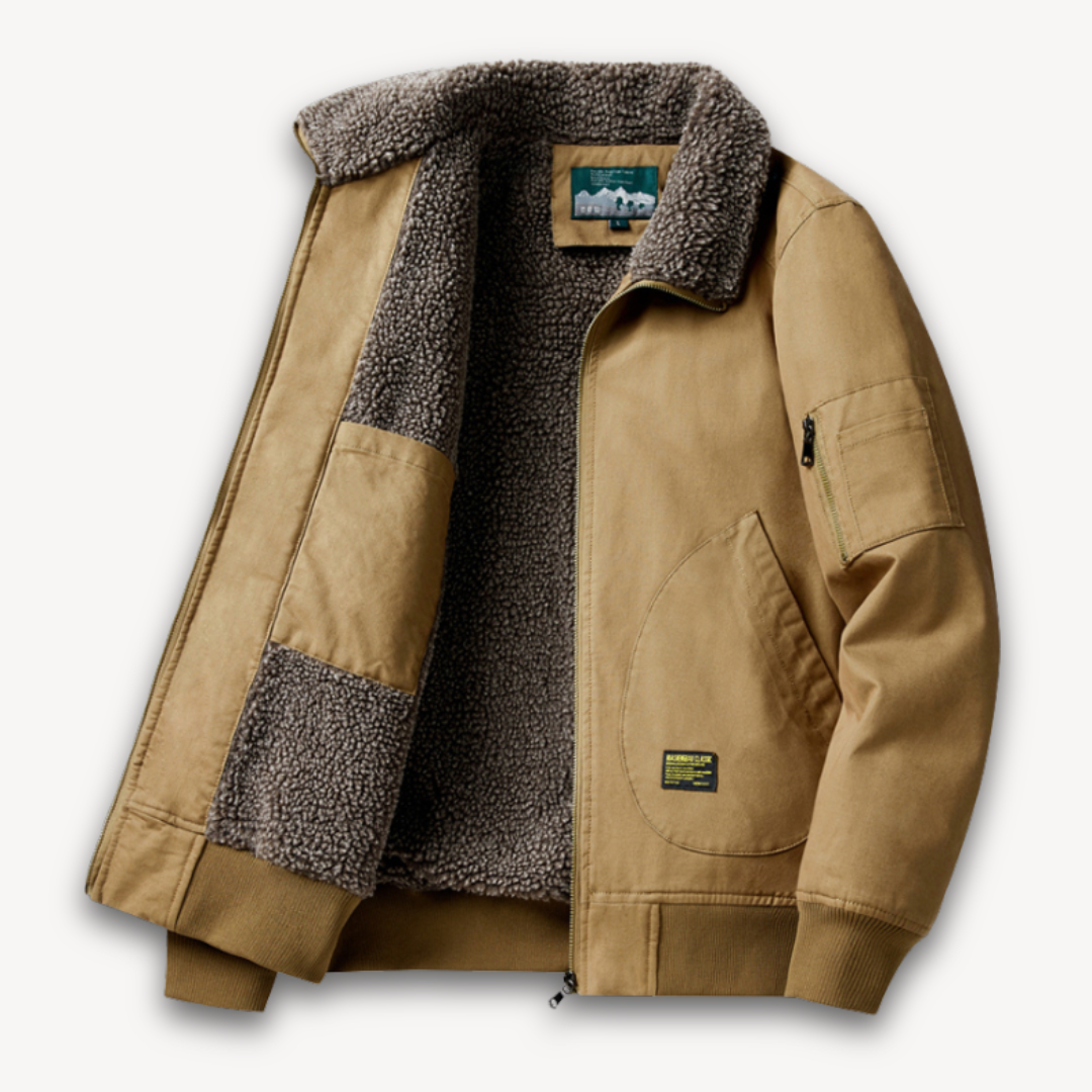 Men's - Sherpa-Lined Work Jacket - Cozy & Durable - Perfect for Cold Weather Adventures