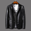 Charming men's leather jacket