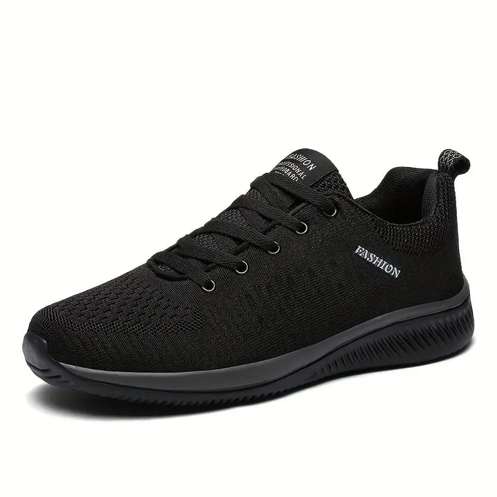 Sporty running shoes in knit