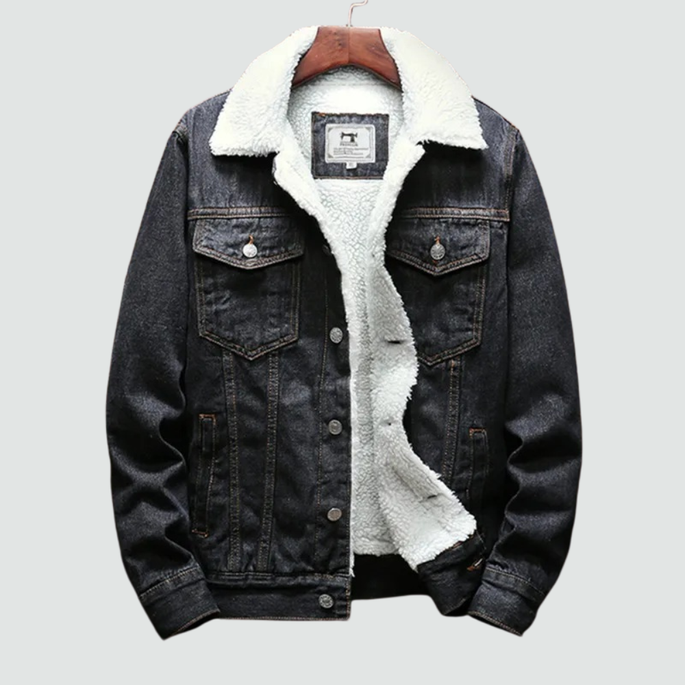 Men's - Denim Jacket - Classic Style - Durable Material - Timeless Wardrobe Essential