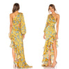 Timeless yellow ruffled dress