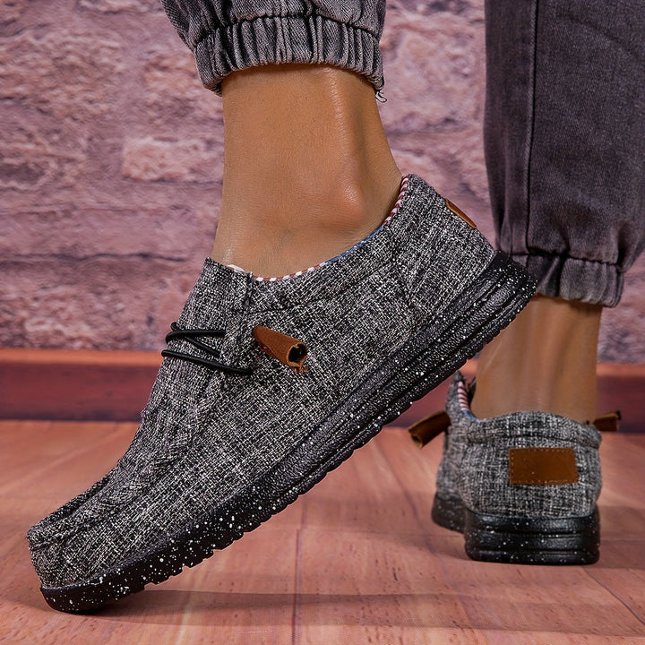 Men's - Slip-On Loafers - Comfortable Non-Slip Casual Shoes with Flag Design - Stylish Footwear