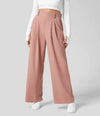 Classic high-waisted trousers for women