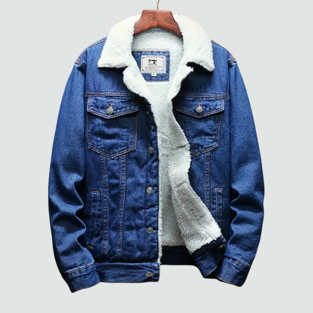 Men's - Denim Jacket - Classic Style - Durable Material - Timeless Wardrobe Essential