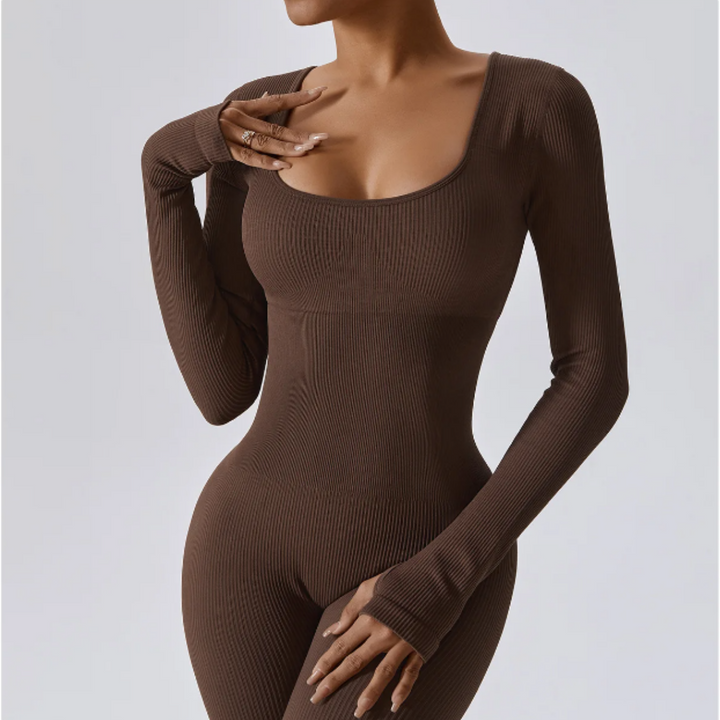 SleekSculpt long-sleeved jumpsuit