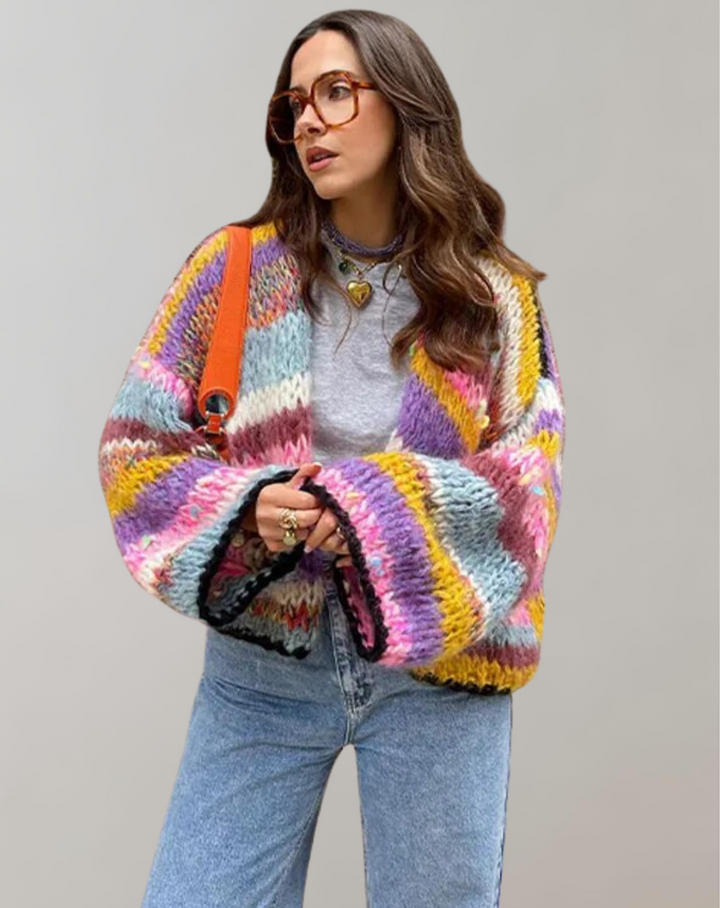 Oversized and Colourful Cardigan