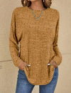 Relaxed jumper with texture