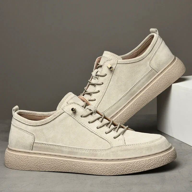 Men's - Suede Sneakers - Stylish & Comfortable - Casual Footwear