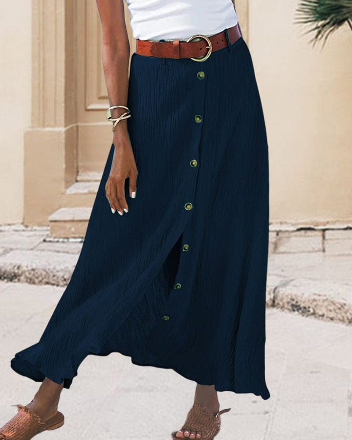 Long skirt in solid colour