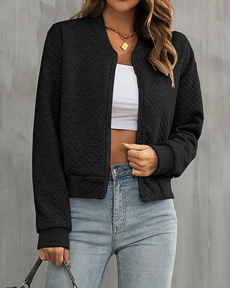 Women's - Elegant Transition Jacket - Long Sleeve - Stylish & Versatile Outerwear