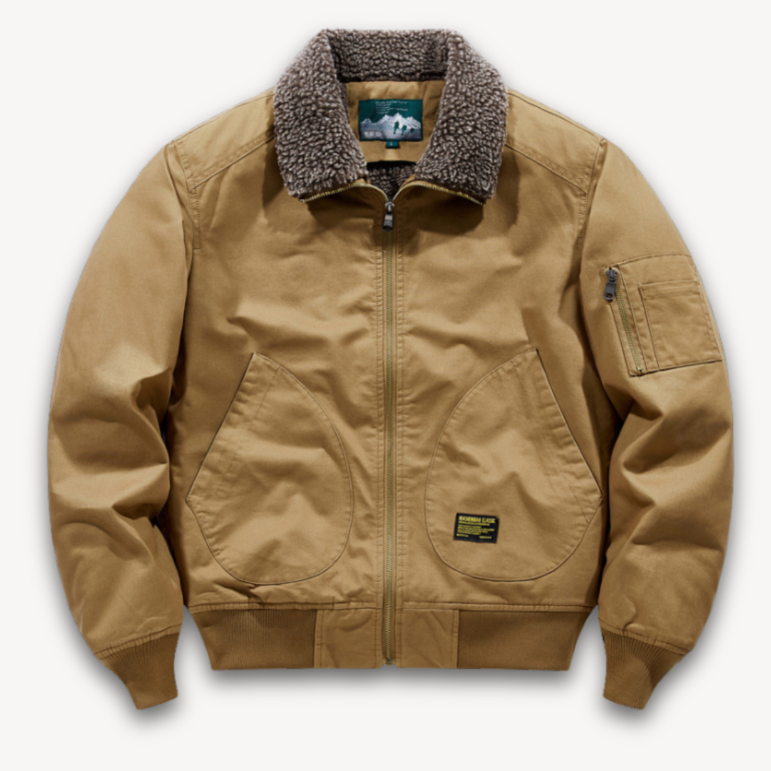 Men's - Sherpa-Lined Work Jacket - Cozy & Durable - Perfect for Cold Weather Adventures