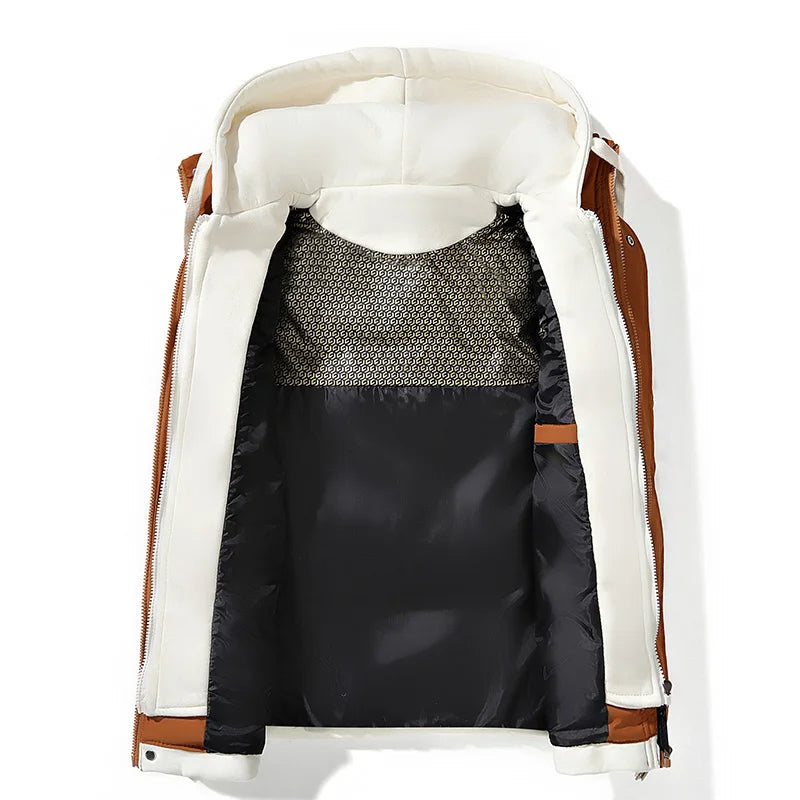 Men's - Soft Shell Hooded Puffer Gilet - Breathable Material - Lightweight & Stylish Outerwear