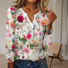 Casual blouse with floral print