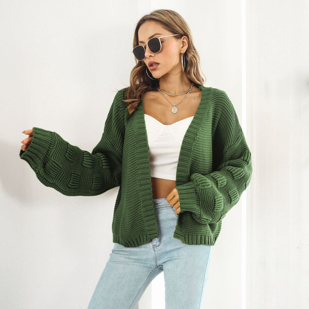 Ana™ cardigan with puff sleeves