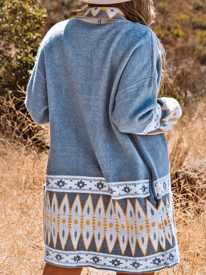 Aztec pattern cardigan