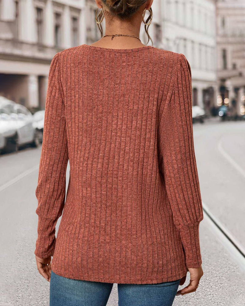 Ribbed knit top