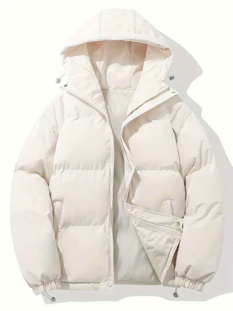 Men's - Winter Puffer Jacket - Warm & Stylish