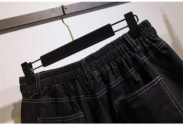 Comfortable women's shorts in fashionable black