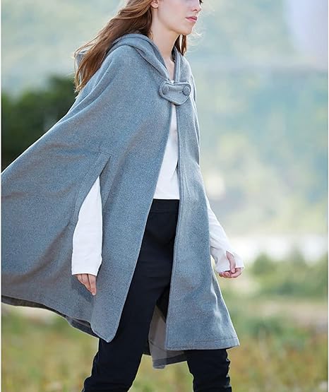 Women's vintage hooded coat short