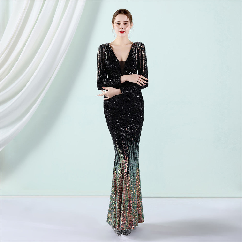 Fashion Long Sequin Dress Toast Clothing