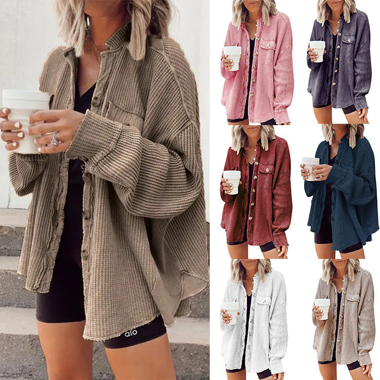 Margot™ shirt jacket with button placket