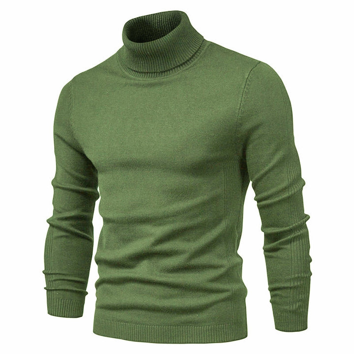 Men's Turtleneck Basic Cashmere Base Sweater