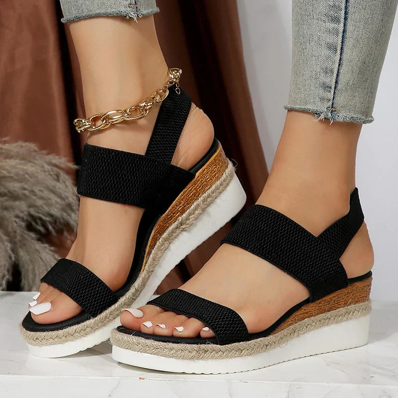 Women's - All-Day Comfort Sandals - Soft Material - Casual Style Footwear