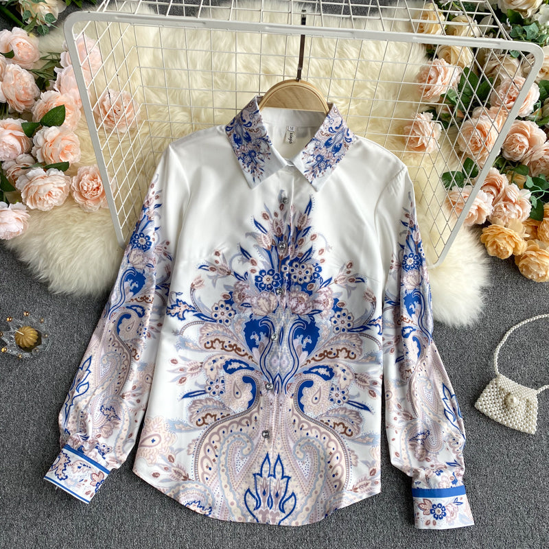 Trendy loose and thin exotic holiday blouse women