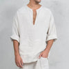 Ethnic loose linen T-shirt for men