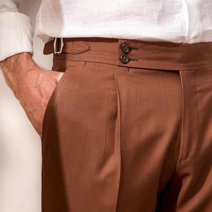 Beige Linen Trousers