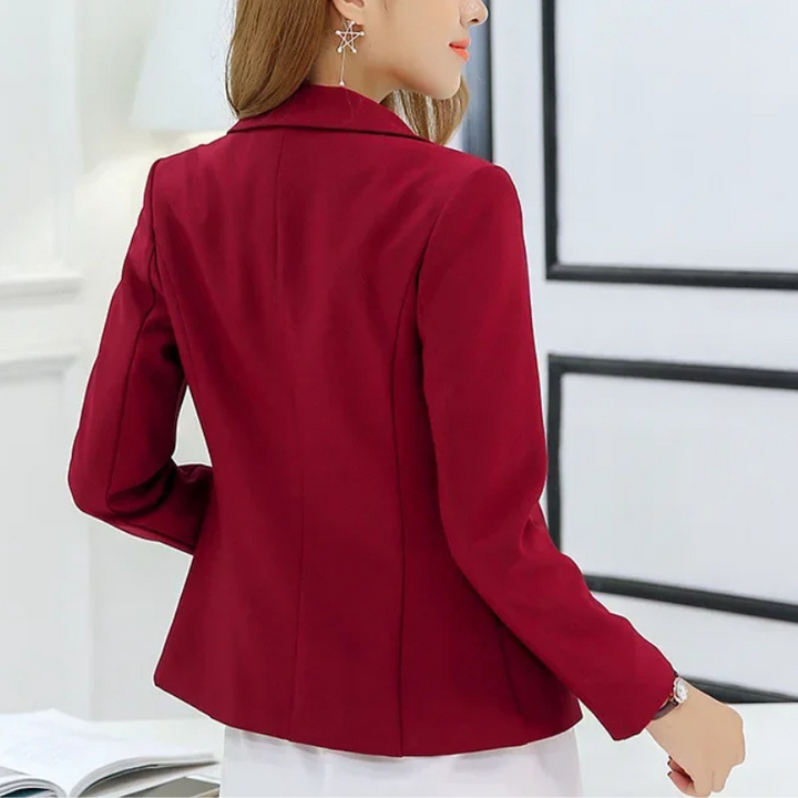 Elegant women's blazer with ankle button fastening